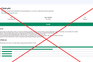 Giả mạo Cổng dịch vụ công quốc gia để lừa đảo chiếm đoạt tài sản