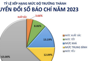 Mức độ trưởng thành chuyển đổi số báo chí: Gần 4% đạt xuất sắc