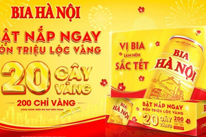 Đón Tết Giáp Thìn, cơ hội trúng vàng cùng Bia Hà Nội