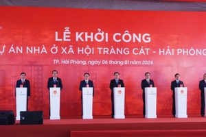 Chủ tịch Quốc hội nhấn nút khởi công dự án nhà ở xã hội lớn nhất Hải Phòng