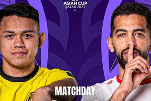 Trực tiếp bóng đá Malaysia vs Jordan: Bảng E Asian Cup 2023