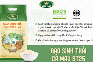 Vua Gạo ra mắt sản phẩm gạo sinh thái Cà Mau ST25 độc quyền tại Emart