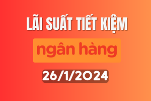 Lãi suất ngân hàng ngày 26/1: Tiếp tục đà giảm