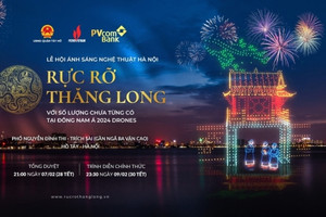 Petrovietnam và PVcomBank đồng hành cùng Thành phố Hà Nội tổ chức trình diễn ánh sáng nghệ thuật với 2.024 drones