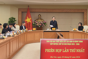 Ưu tiên sáp nhập trước những nơi có ít huyện, xã thuộc diện sắp xếp