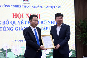 Bổ nhiệm Giám đốc Công ty Than Nam Mẫu giữ chức Phó Tổng giám đốc TKV