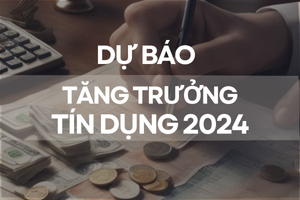 Dự báo tăng trưởng tín dụng 2024 của 11 NHTM, một ngân hàng 'bất ngờ' gấp đôi Vietcombank