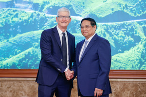 Thủ tướng Phạm Minh Chính tiếp CEO Tim Cook của tập đoàn Apple