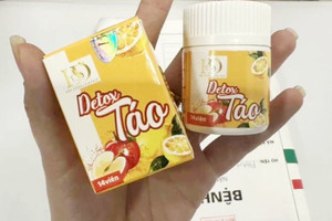 Cảnh báo sản phẩm Detox Táo hỗ trợ giảm cân chứa Sibutramin