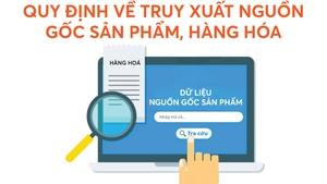 Infographics: Quy định về truy xuất nguồn gốc sản phẩm, hàng hoá