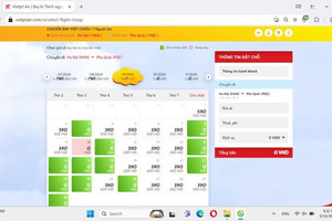 Các hãng hàng không mở bán nhiều vé máy bay giá hấp dẫn cho kỳ nghỉ hè