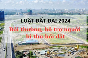 Luật Đất đai 2024 có hiệu lực, người bị thu hồi đất hưởng nhiều quyền lợi chưa từng có