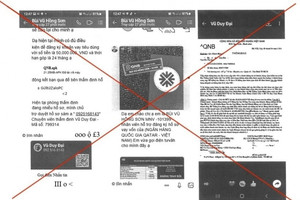 Liên tiếp xảy ra hiện tượng ngân hàng bị giả mạo logo, con dấu để lừa đảo