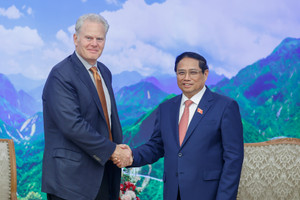 Thủ tướng Phạm Minh Chính tiếp Chủ tịch tập đoàn vận tải chuyển phát nhanh lớn nhất thế giới