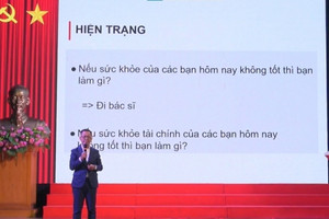 'Nếu sức khỏe không tốt thì đi bác sĩ, nhưng nếu sức khỏe tài chính không tốt thì phải làm sao?'