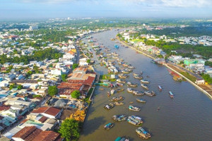 Đô thị cửa ngõ hạ lưu sông Mê Kông phát triển giao thông đường thủy với tuyến bus đa ngành