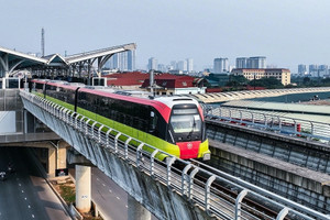 Đoạn trên cao metro Nhổn - ga Hà Nội được cấp chứng nhận an toàn hệ thống