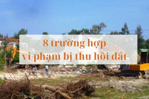 Từ 1/8, 8 trường hợp vi phạm về đất đai bị thu hồi: 'Thẳng tay' với dự án chậm tiến độ