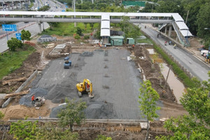 Hiện trạng thi công 5 bãi giữ xe dọc tuyến metro số 1 ở TPHCM