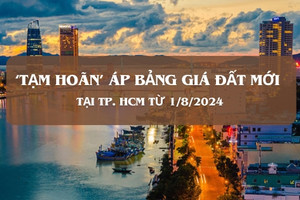 Từ 1/8, TP. HCM tạm hoãn áp dụng bảng giá đất mới