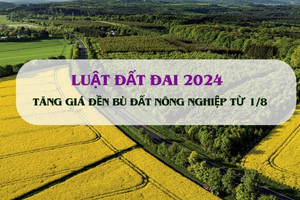 Từ 1/8, người dân hưởng lợi lớn khi tăng giá đền bù đất nông nghiệp