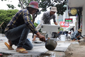 Quận trung tâm TPHCM đồng loạt chỉnh trang gần 80 vỉa hè, tuyến hẻm