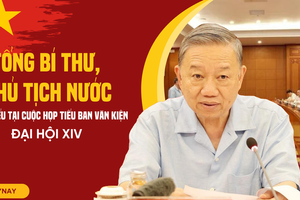 Toàn văn phát biểu của Tổng Bí thư, Chủ tịch nước Tô Lâm tại cuộc họp Tiểu ban Văn kiện Đại hội XIV