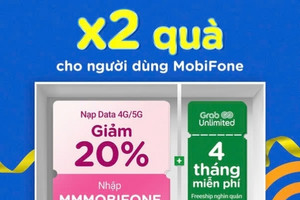 MobiFone kết hợp với MoMo và Grab tung chương trình siêu hời: Nạp data, nhân đôi quà tặng