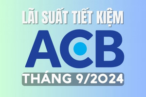 Lãi suất tiết kiệm ACB mới nhất tháng 9/2024