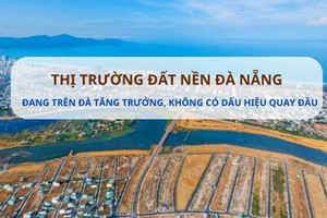 Giá đất nền ở TP đáng sống nhất Việt Nam trên đà tăng trưởng và sẽ không quay đầu tụt giảm