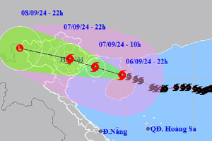 Bão số 3 Yagi vào Vịnh Bắc Bộ tiếp tục giảm cường độ, Cô Tô gió giật cấp 7
