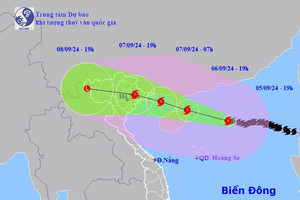 Bão số 3 chưa giảm cấp, giật cấp 17, cách đất liền 153 km