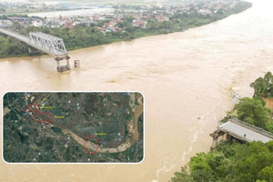 Phú Thọ sẽ xây 3 cây cầu mới bắc qua sông Hồng tại khu vực cầu Phong Châu mới bị sập