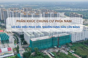 Chung cư phía Nam phục hồi rõ nét, nguồn cung cải thiện theo hướng cân bằng