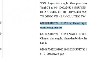 Xác định danh tính người chuyển khoản 'tập thể anh em Rạp xiếc Trung ương ủng hộ' 10.000 đồng