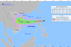 CÔNG ĐIỆN: Chủ động ứng phó áp thấp nhiệt đới có khả năng mạnh lên thành bão