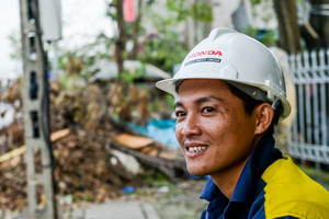 'Đội tinh nhuệ' vượt cả nghìn cây số ra Hải Phòng chi viện xử lý cây xanh