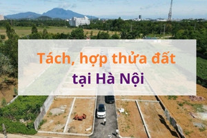 Từ ngày 7/10, TP. Hà Nội áp dụng quy định mới về tách thửa, hợp thửa với từng loại đất