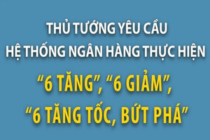 Chính phủ quán triệt phương châm ‘6 tăng, 6 giảm, 6 tăng tốc, bứt phá’ để hỗ trợ các NHTM