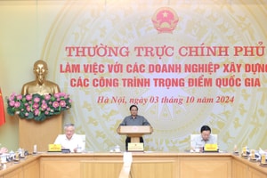 Thường trực Chính phủ làm việc với các doanh nghiệp xây dựng các công trình trọng điểm quốc gia