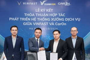 VinFast hợp tác chiến lược với CarOn Holdings, mục tiêu mở 150 xưởng dịch vụ xe điện trên cả nước