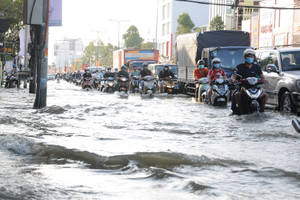 Triều cường ở Cần Thơ có thể vượt mốc kỷ lục trong những ngày tới