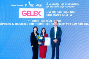 Giá trị thương hiệu GELEX tăng 55%