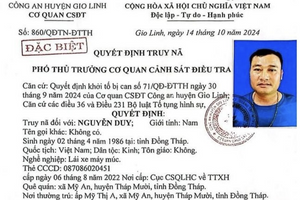 Truy nã đặc biệt đối tượng giao cấu với trẻ em