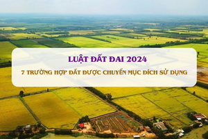 7 trường hợp đất được chuyển mục đích sử dụng theo Luật Đất đai 2024