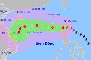 Bão Trà Mi vào Biển Đông trở thành bão số 6