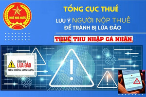 Tổng cục thuế: Không cung cấp thông tin cá nhân cho đối tượng lạ khi hoàn thuế TNCN