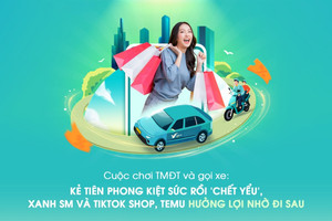 Cuộc chơi TMĐT và gọi xe: Kẻ tiên phong kiệt sức rồi 'chết yểu', Xanh SM và TikTok Shop, Temu hưởng lợi nhờ đi sau