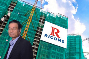 Ricons của ông Nguyễn Bá Dương báo lãi tăng 1.400%, khoản nợ 322 tỷ của Coteccons chưa có 'hồi kết'