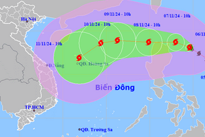 Bão Yinxing sắp vào Biển Đông, vùng mưa lớn miền Trung dịch chuyển